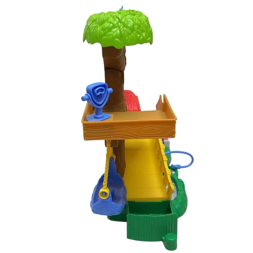 Fisher Price Little People HUGE Lot Zoo Tree House Playset Train & 6 Figs WORKS!